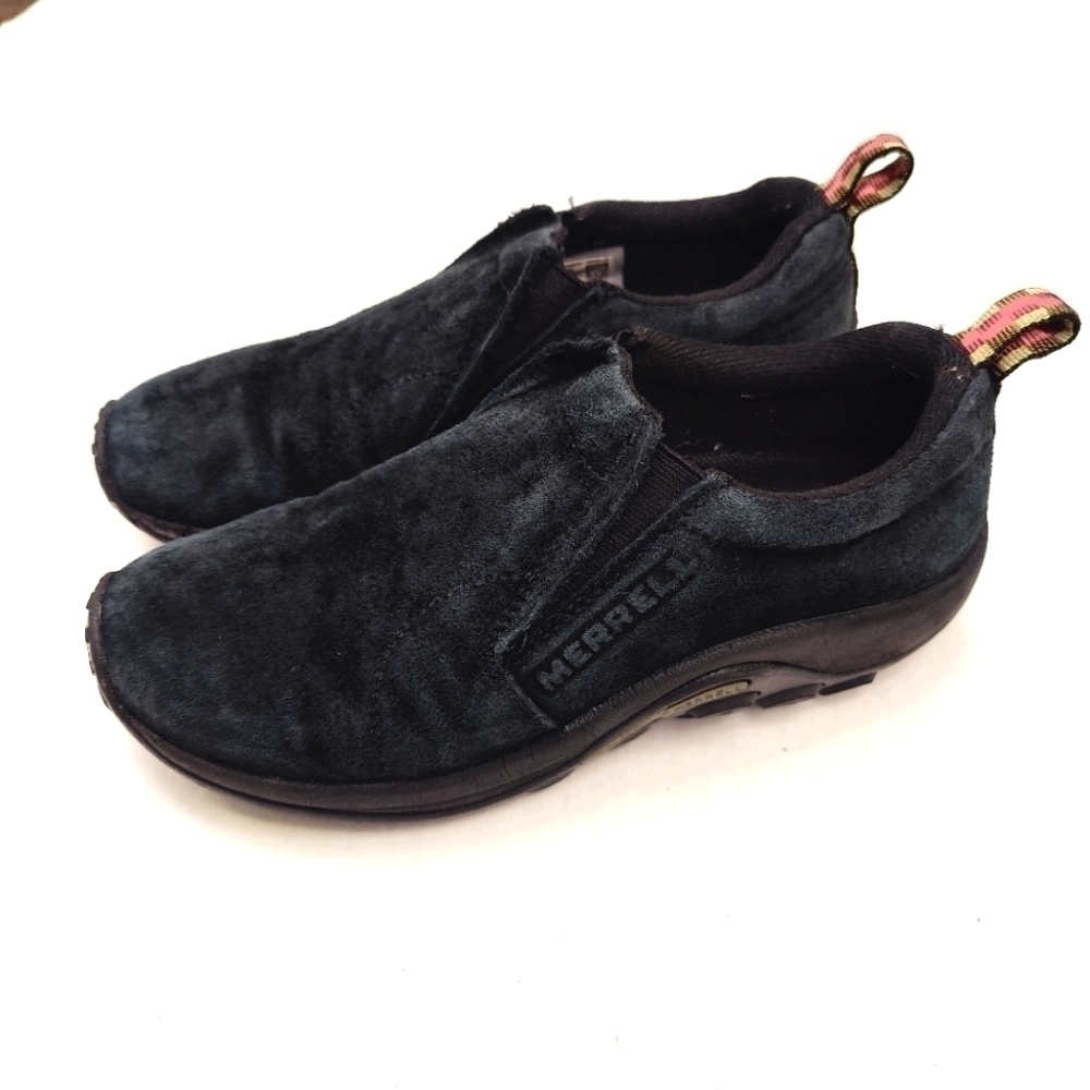 Merrell Jungle Moc Black Suede Slip On Shoes Women’s Size 8